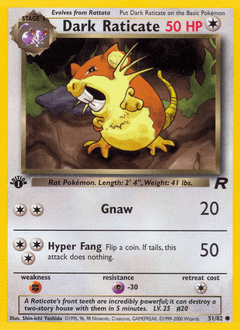 Dark Raticate #51 — Pokemon Team Rocket