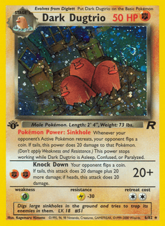 Dark Dugtrio #6 — Pokemon Team Rocket