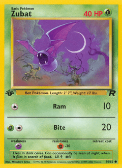 Zubat #70 — Pokemon Team Rocket