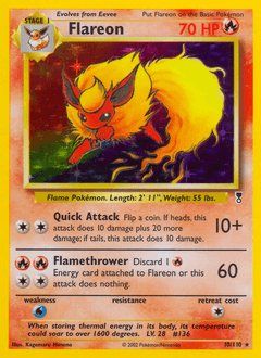 Flareon #10 — Pokemon Legendary Collection