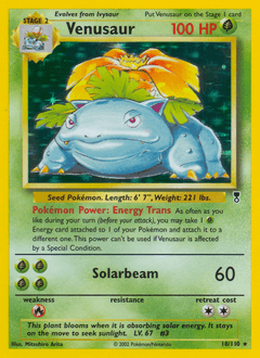 Venusaur #18 — Pokemon Legendary Collection