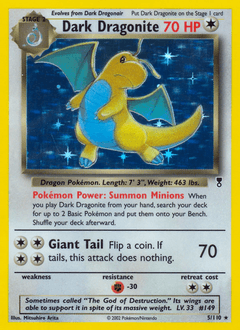 Dark Dragonite #5 — Pokemon Legendary Collection