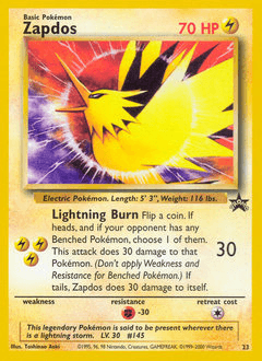 Zapdos #23 — Pokemon Promo
