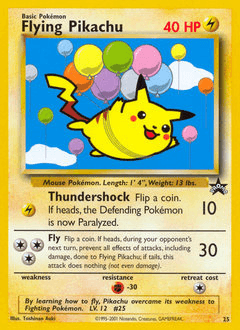 Flying Pikachu #25 — Pokemon Promo