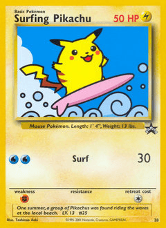 Surfing Pikachu #28 — Pokemon Promo