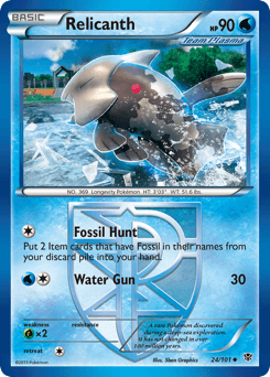 Relicanth #24 — Pokemon Plasma Blast