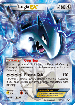 Lugia EX #102 — Pokemon Legendary Treasures