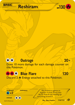 Reshiram #114 — Pokemon Legendary Treasures