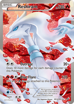 Reshiram #RC22 — Pokemon Legendary Treasures
