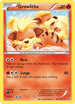 Growlithe #RC4 — Pokemon Legendary Treasures