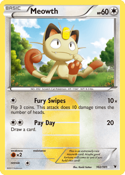 Meowth #102 — Pokemon Noble Victories