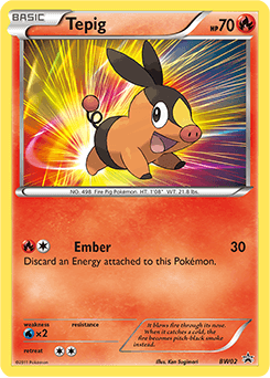 Tepig #BW02 — Pokemon Promo