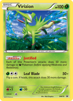 Virizion #BW70 — Pokemon Promo