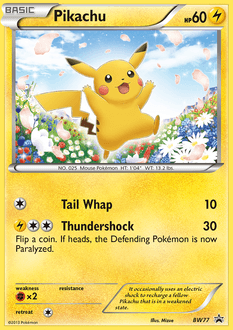 Pikachu #BW77 — Pokemon Promo