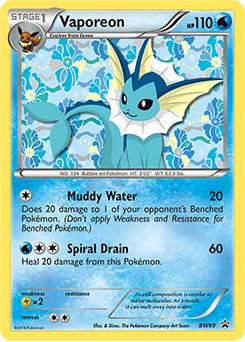 Vaporeon #BW89 — Pokemon Promo