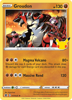 Groudon #17 — Pokemon Celebrations