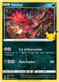 Yveltal #19 — Pokemon Celebrations