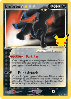 Umbreon #17 — Pokemon Celebrations