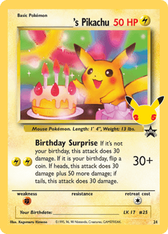 Pikachu Birthday #24 — Pokemon Celebrations