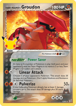 Team Magma's Groudon #9 — Pokemon Celebrations