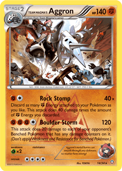 Team Magma's Aggron #14 — Pokemon Double Crisis