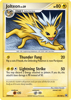 Jolteon #23 — Pokemon Majestic Dawn