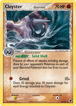 Cloyster #14 — Pokemon Dragon Frontiers