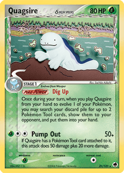 Quagsire #21 — Pokemon Dragon Frontiers
