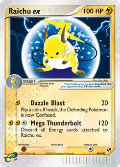 Raichu EX #98 — Pokemon Sandstorm