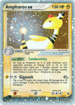 Ampharos EX #89 — Pokemon Dragon