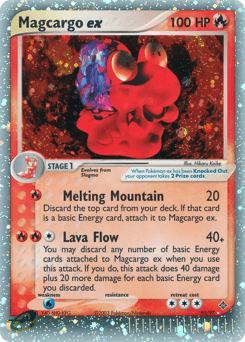 Magcargo EX #95 — Pokemon Dragon