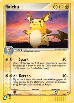Raichu #13 — Pokemon Team Magma & Team Aqua