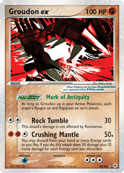 Groudon EX #93 — Pokemon Hidden Legends