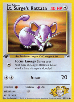 Lt. Surge's Rattata #82 — Pokemon Gym Heroes