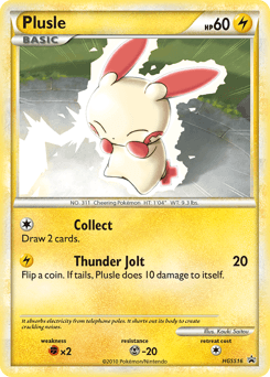 Plusle #HGSS16 — Pokemon Promo