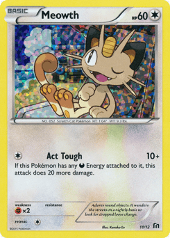 Meowth #11 — Pokemon McDonalds 2016