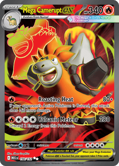 Mega Camerupt Ex #156 — Pokemon Mega Evolution