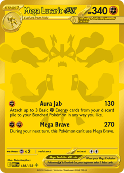 Mega Lucario Ex #188 — Pokemon Mega Evolution