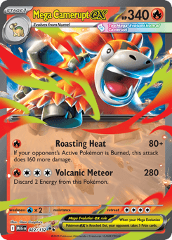 Mega Camerupt ex #22 — Pokemon Mega Evolution