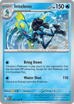Inteleon #41 — Pokemon Mega Evolution