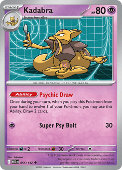 Kadabra #55 — Pokemon Mega Evolution
