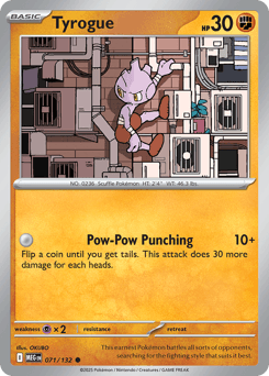 Tyrogue #71 — Pokemon Mega Evolution