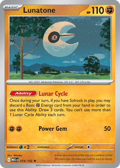 Lunatone #74 — Pokemon Mega Evolution