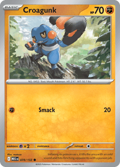 Croagunk #78 — Pokemon Mega Evolution