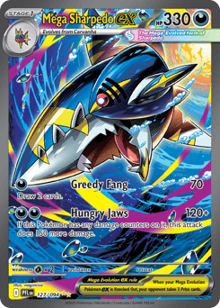 Mega Sharpedo ex #127 — Pokemon Phantasmal Flames