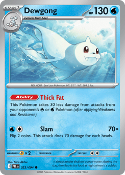 Dewgong #22 — Pokemon Phantasmal Flames