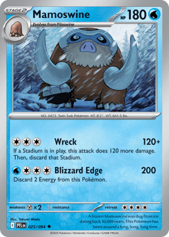 Mamoswine #25 — Pokemon Phantasmal Flames