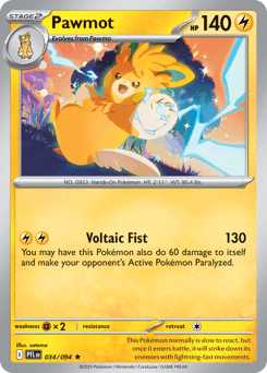 Pawmot #34 — Pokemon Phantasmal Flames