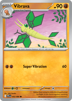 Vibrava #52 — Pokemon Phantasmal Flames