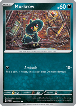 Murkrow #57 — Pokemon Phantasmal Flames